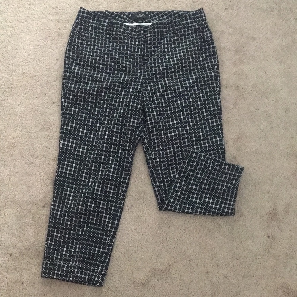 Talbots Black & White Dress Pants